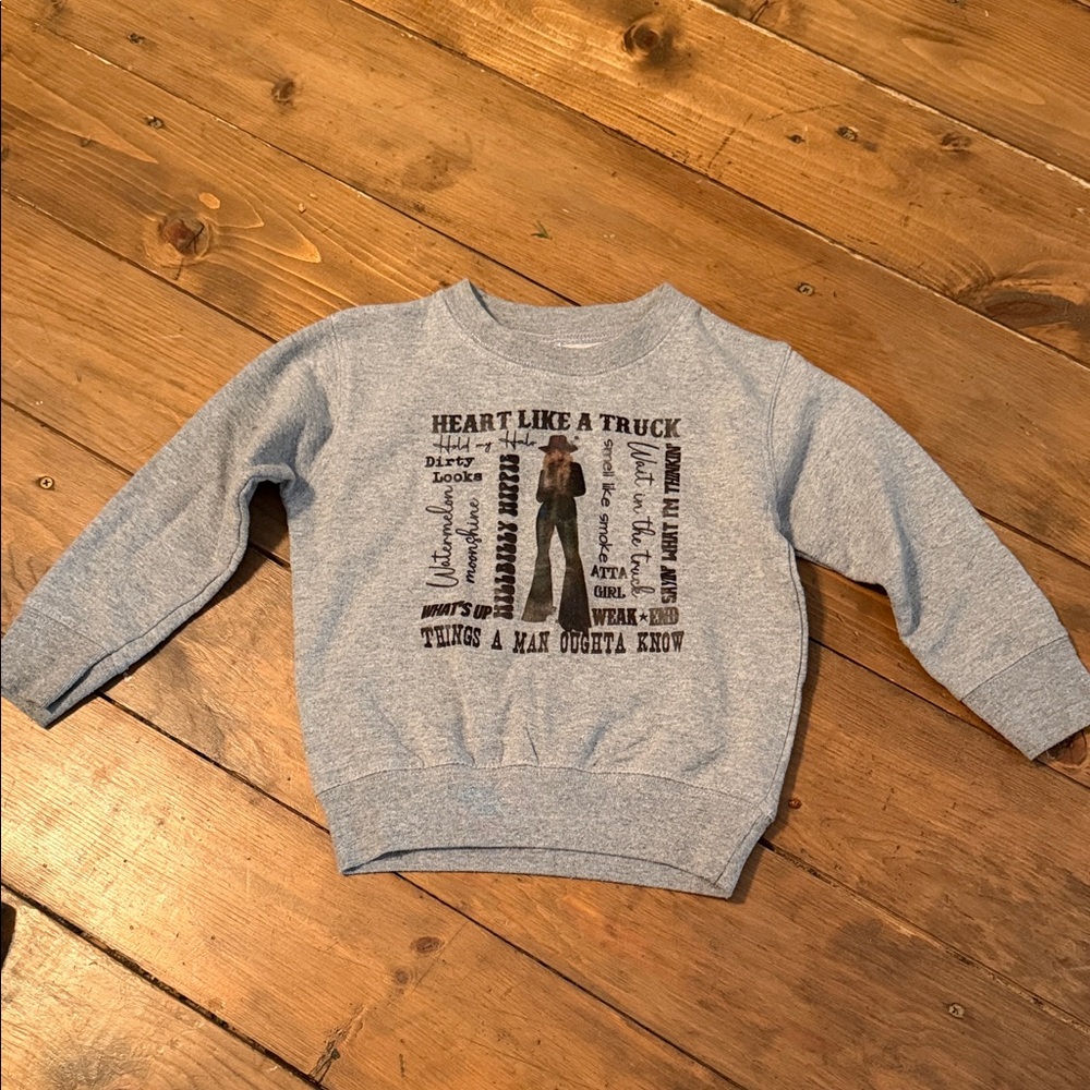 Gray Graphic Kids Sweatshirt